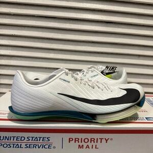 New Nike Air Zoom Maxfly 2 Sprinting Spikes White Spruce Men’s Size 7 FD8395-102